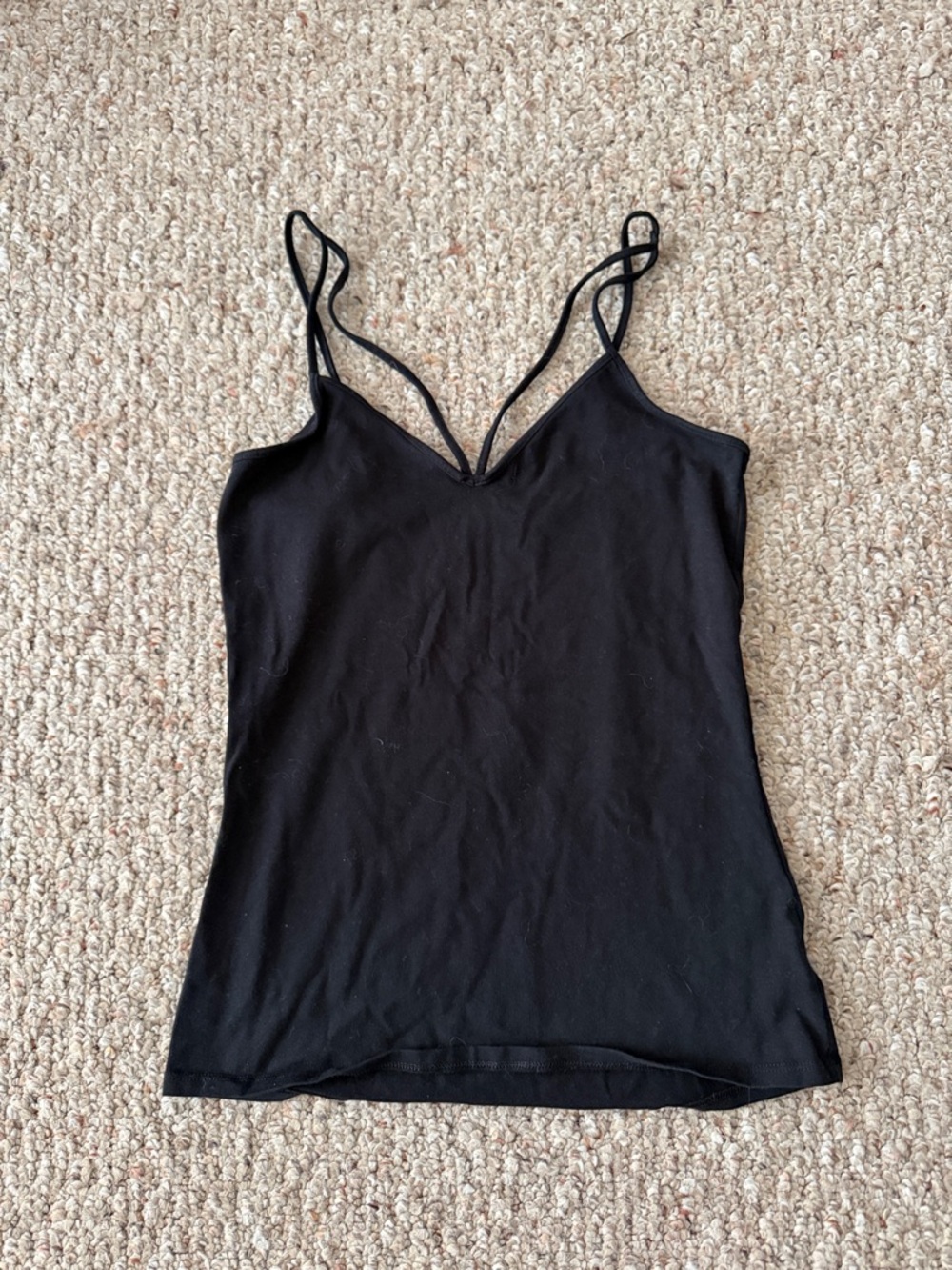 Express Black Double-Strap V-Neck Camisole